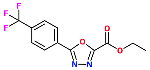 (image for) MCYO0668 Ethyl 5-[4-(trifluoromethyl)phenyl]-1,3,4-oxadiazole-2-carboxylate